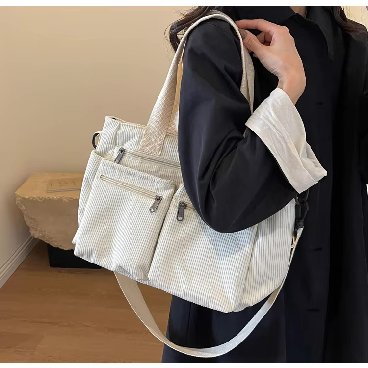 Urban Cord Tote | Shoulder Bag