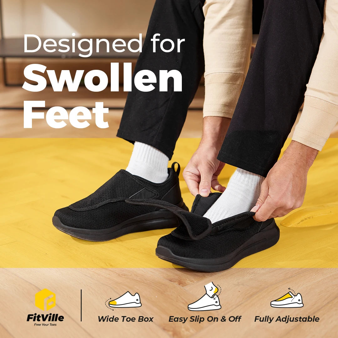 FitVille Orthopedic Shoes Designed for Swollen Feet