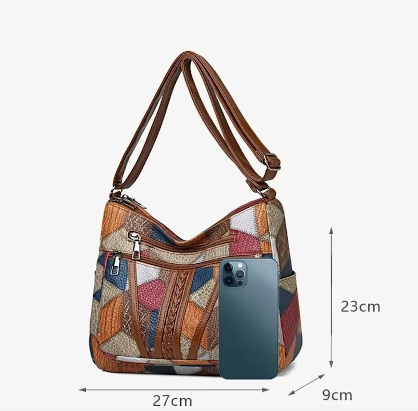 Evie Patchwork Chic Crossbody Bag