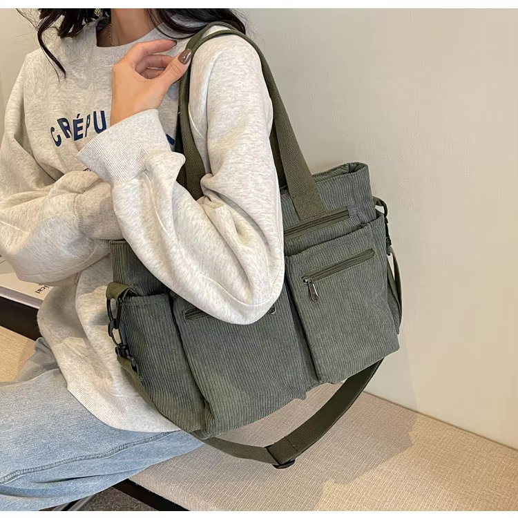 Urban Cord Tote | Shoulder Bag