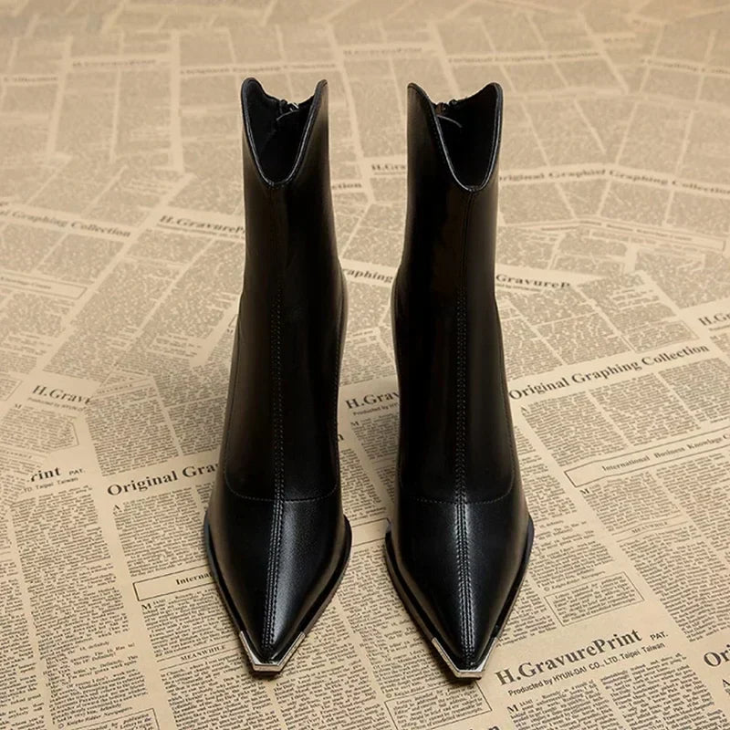 Marie - Chrome Tip Chelsea Boot