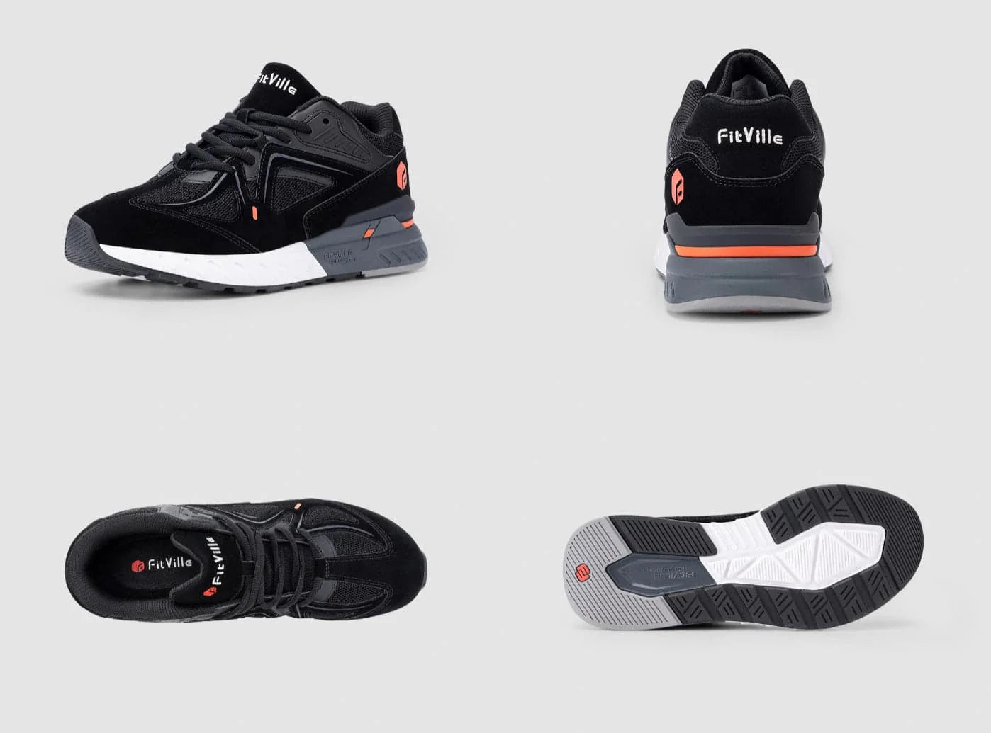 FitVille Rebound Core Walking Shoes