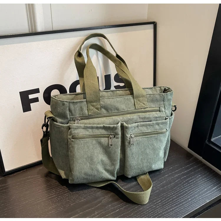 Urban Cord Tote | Shoulder Bag