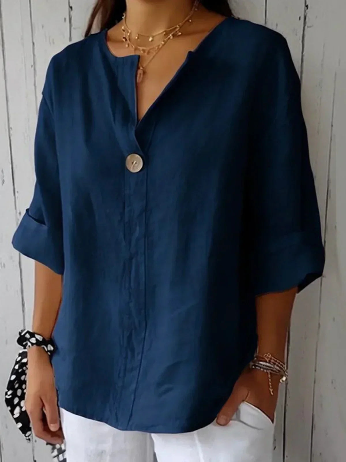 Jessa™ Casual V-Neck Blouse