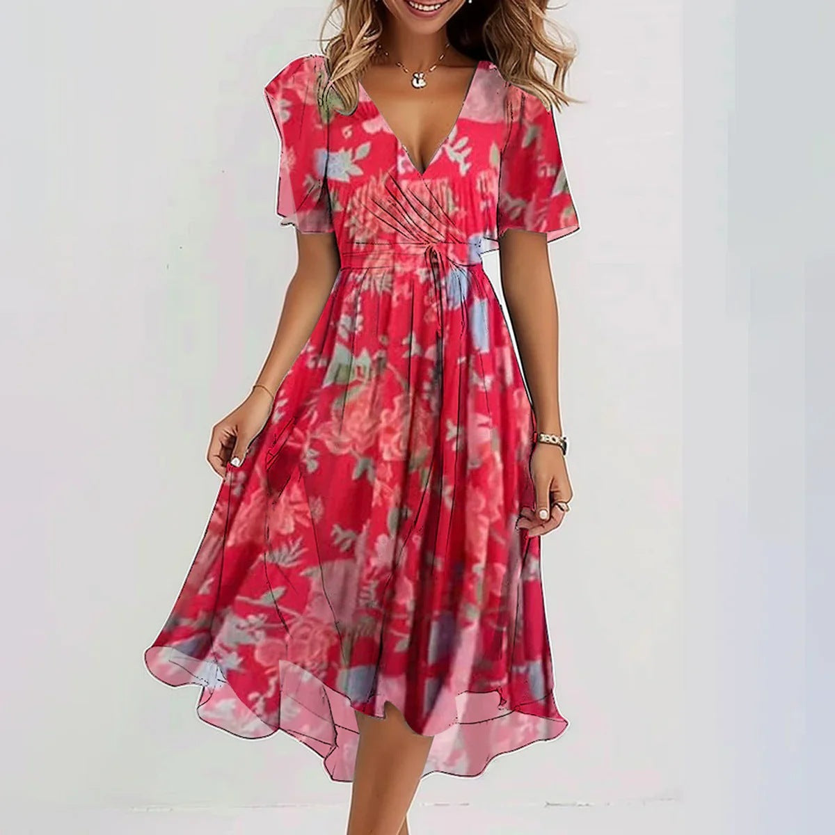 Nyla Floral Print Dress