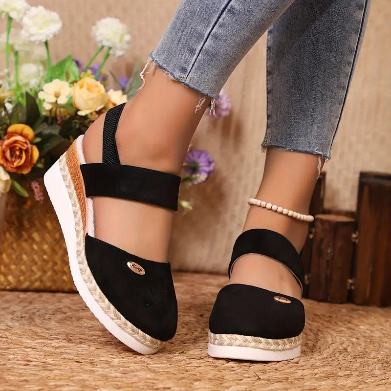 Brenda - Platform Wedge Sandals