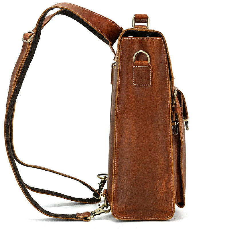 Girona Leather Convertible Backpack