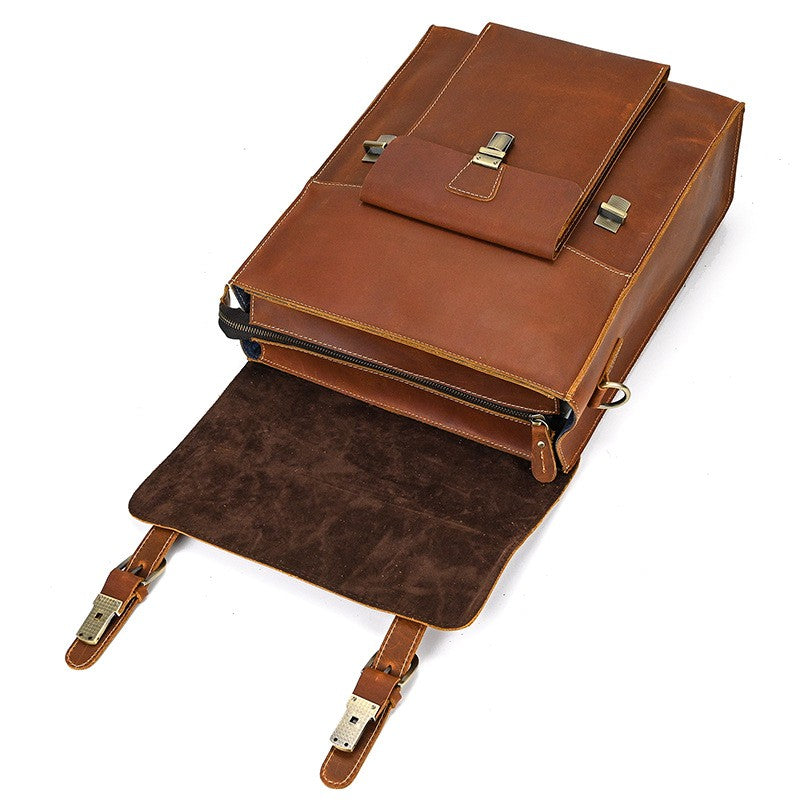 Girona Leather Convertible Backpack