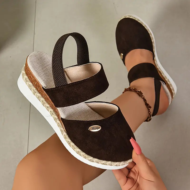 Brenda - Platform Wedge Sandals