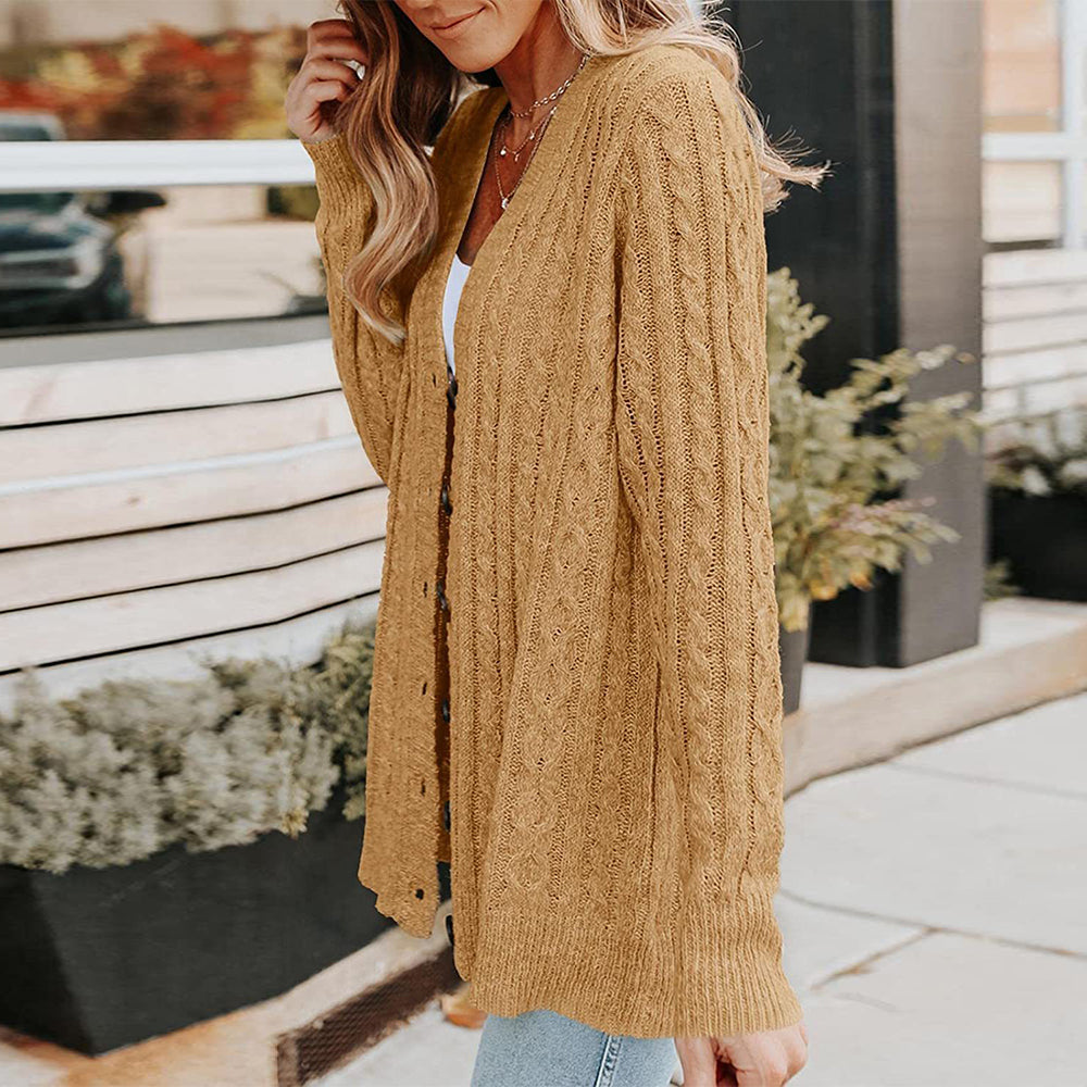 Iris Mid-Length Knit Cardigan