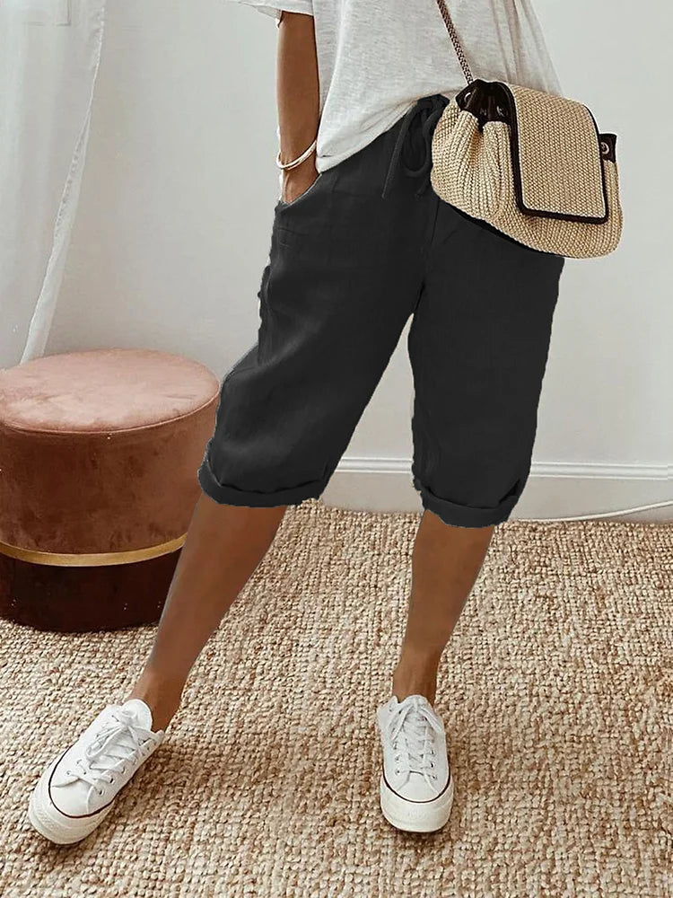 Emma Cotton-Linen Pants