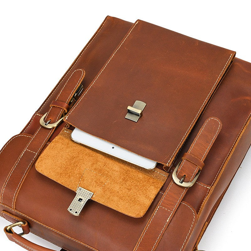 Girona Leather Convertible Backpack