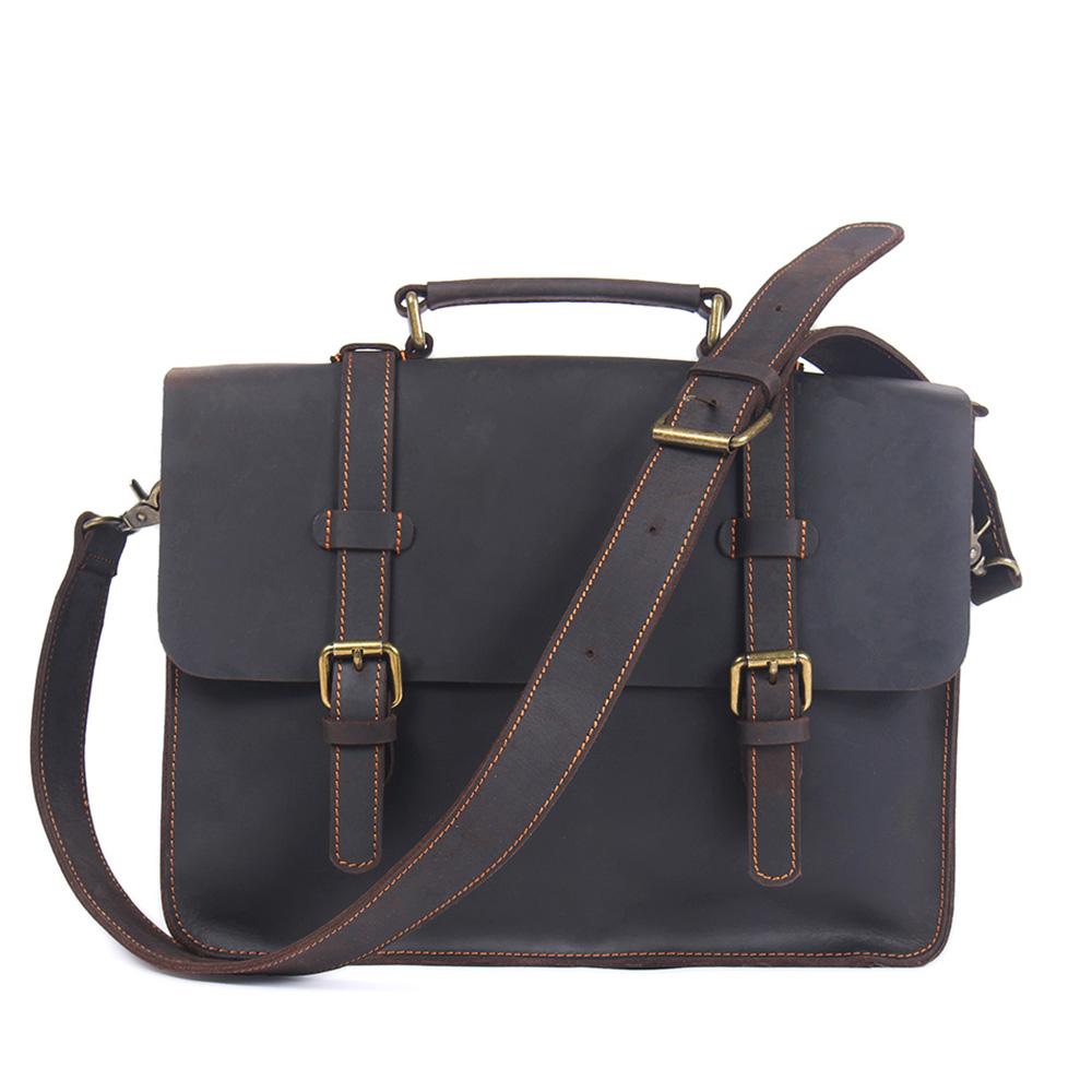 Namur Leather Courier Bag