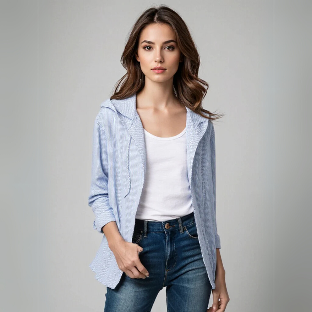 Elvøra™ | Luxurious Hoodie-Blouse