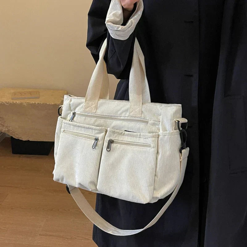 Urban Cord Tote | Shoulder Bag