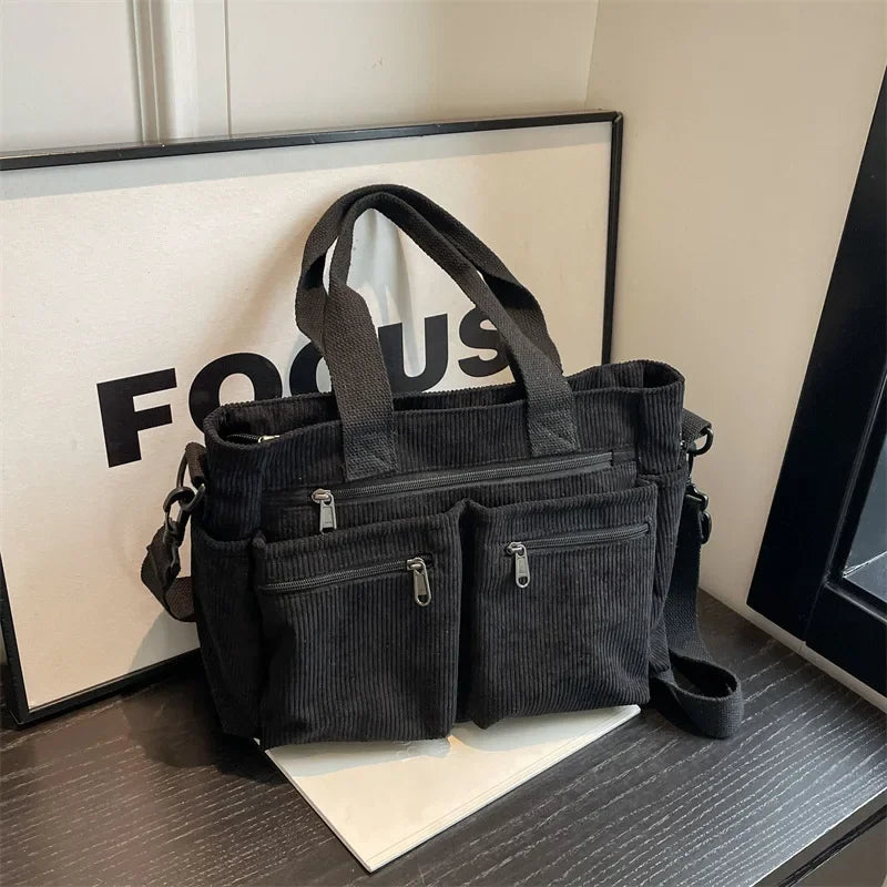 Urban Cord Tote | Shoulder Bag