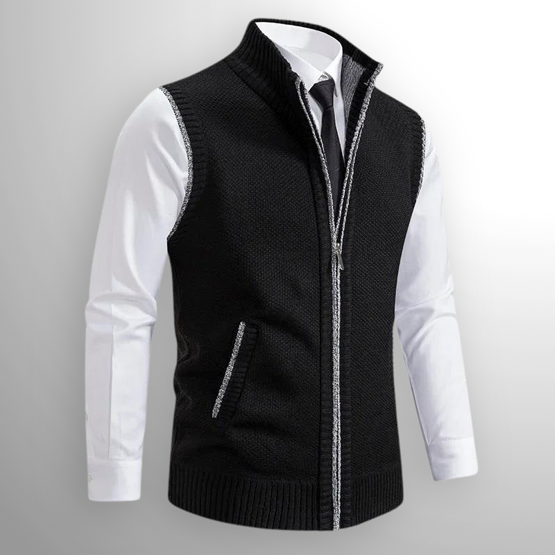 Ascott Zipped Knit Vest