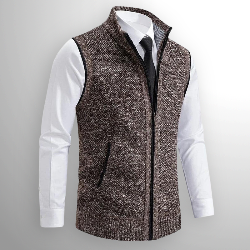 Ascott Zipped Knit Vest