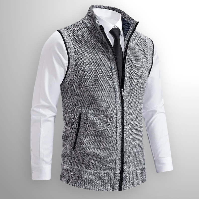 Ascott Zipped Knit Vest