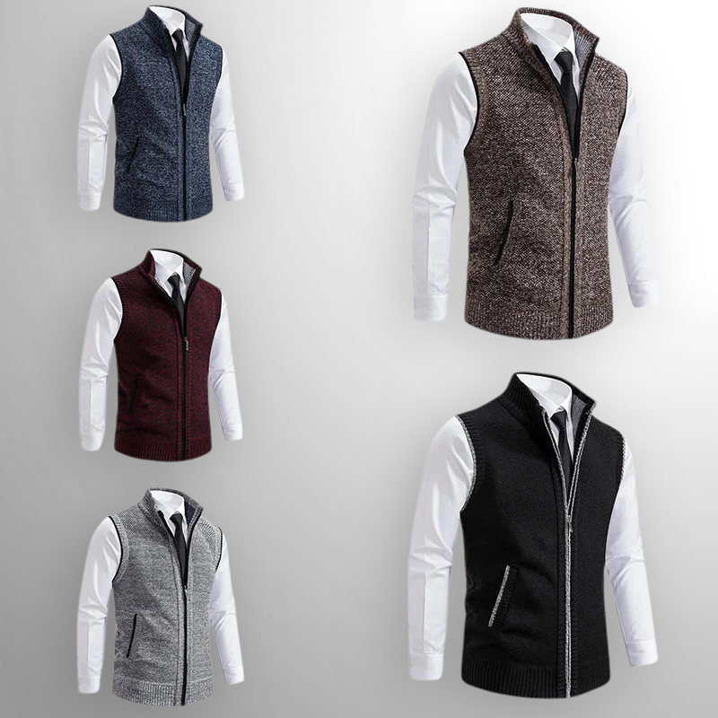 Ascott Zipped Knit Vest
