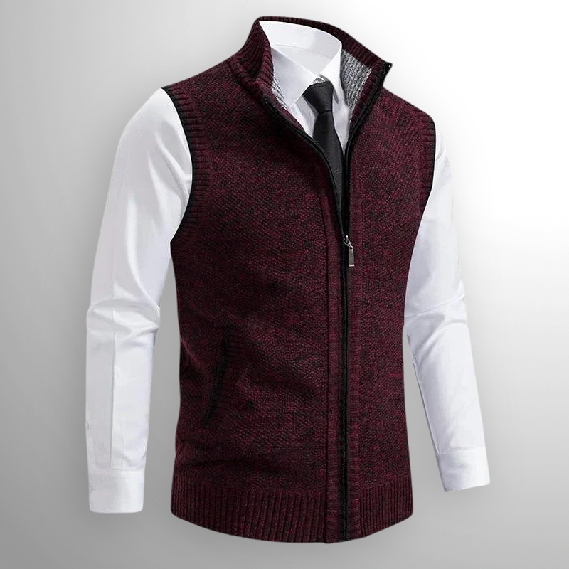 Ascott Zipped Knit Vest